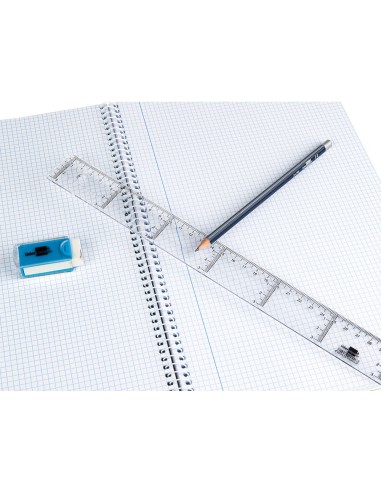CI | Regla liderpapel 30 cm plastico cristal