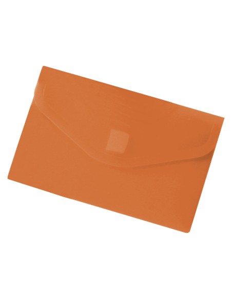 CI | Carpeta liderpapel dossier broche polipropileno din a8 naranja con cierre de velcro