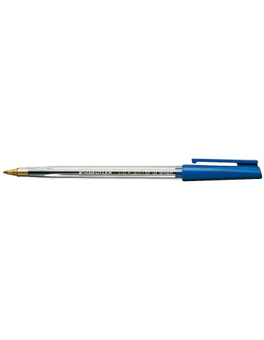 CI | Boligrafo staedtler stick azul con capuchon