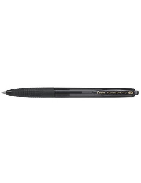 CI | Boligrafo pilot supergrip g negro retractil sujecion de caucho tinta base de aceite