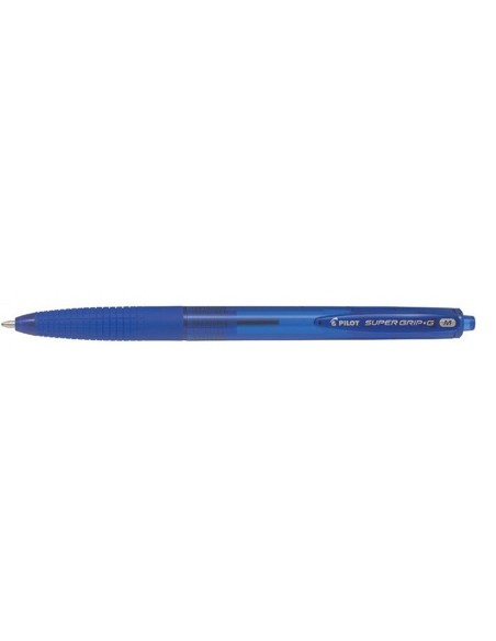 CI | Boligrafo pilot supergrip g azul retractil sujecion de caucho tinta base de aceite
