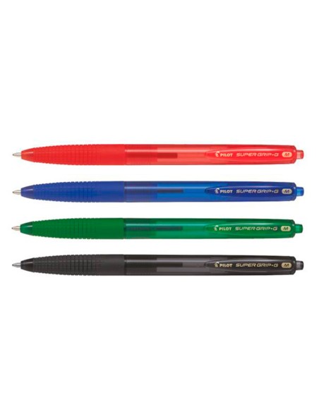 CI | Boligrafo pilot supergrip g verde retractil sujecion de caucho tinta base de aceite