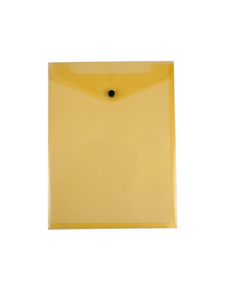 CI | Carpeta liderpapel dossier broche polipropileno din a4 formato vertical amarilla transparente 50 hojas
