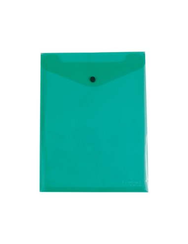 CI | Carpeta liderpapel dossier broche polipropileno din a4 formato vertical verde transparente 50 hojas