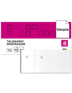 CI | Talonario liderpapel mostrador 50x110 mm tl09 blanco...