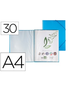 CI | Carpeta liderpapel escaparate con espiral 30 fundas...