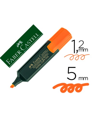 CI | Rotulador faber fluorescente 48-15 naranja