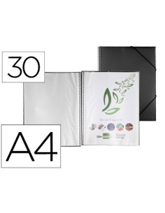 CI | Carpeta liderpapel escaparate con espiral 30 fundas...