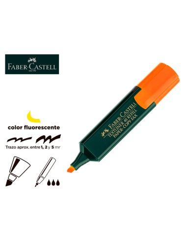 CI | Rotulador faber fluorescente 48-15 naranja