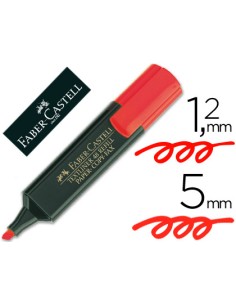 CI | Rotulador faber fluorescente 48-21 rojo