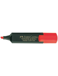 CI | Rotulador faber fluorescente 48-21 rojo 2