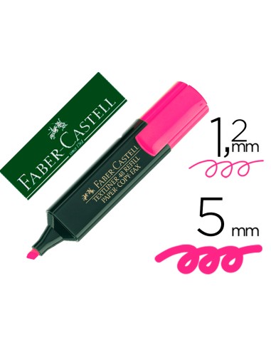 CI | Rotulador faber fluorescente 48-28 rosa