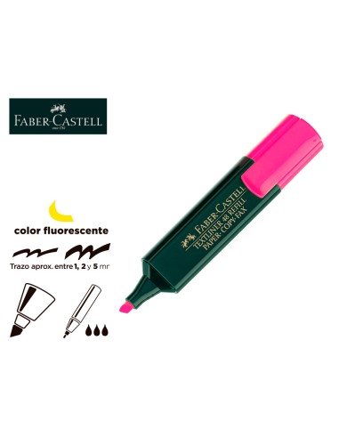 CI | Rotulador faber fluorescente 48-28 rosa
