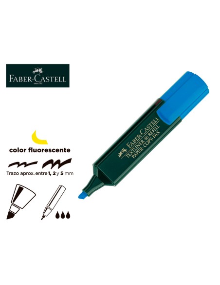 CI | Rotulador faber fluorescente 48-51 azul