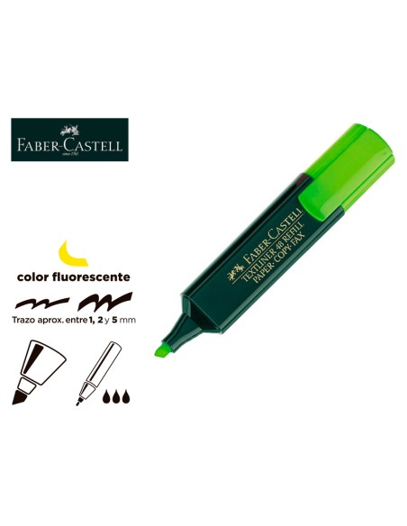 CI | Rotulador faber fluorescente 48-63 verde