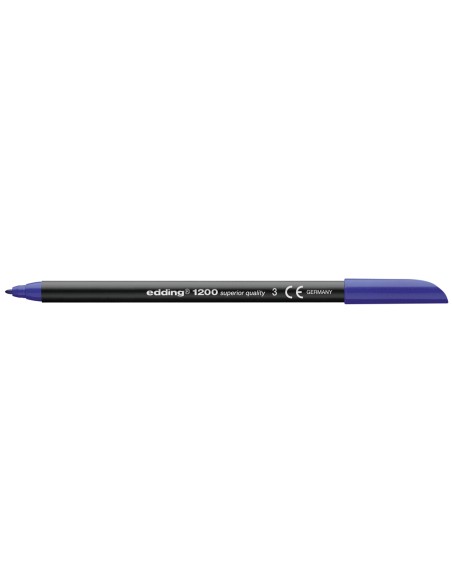 CI | Rotulador edding punta fibra 1200 azul n.3 -punta redonda 0.5 mm
