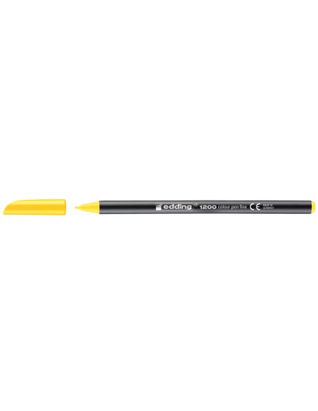 CI | Rotulador edding punta fibra 1200 amarillo n.5 -punta redonda 0.5 mm