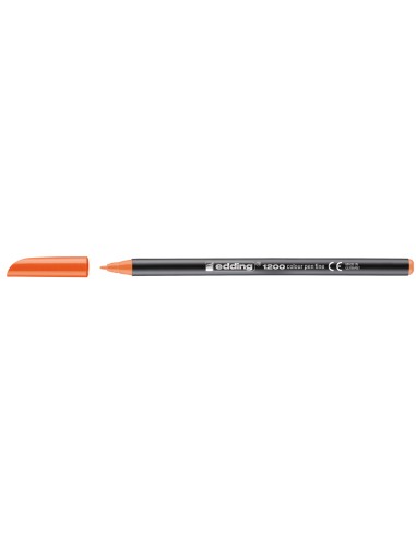 CI | Rotulador edding punta fibra 1200 naranja n.6 -punta redonda 0.5 mm