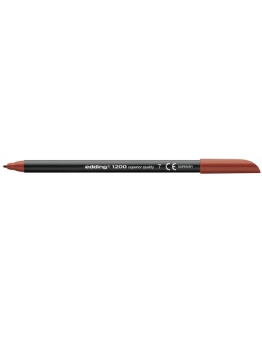 CI | Rotulador edding punta fibra 1200 marron n.7 -punta redonda 0.5 mm