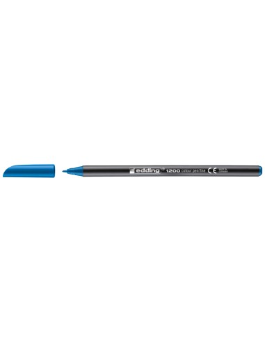 CI | Rotulador edding punta fibra 1200 azul claro n.10 -punta redonda 0.5 mm