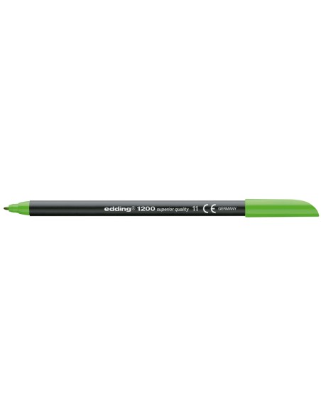 CI | Rotulador edding punta fibra 1200 verde claro n.11 -punta redonda 0.5 mm
