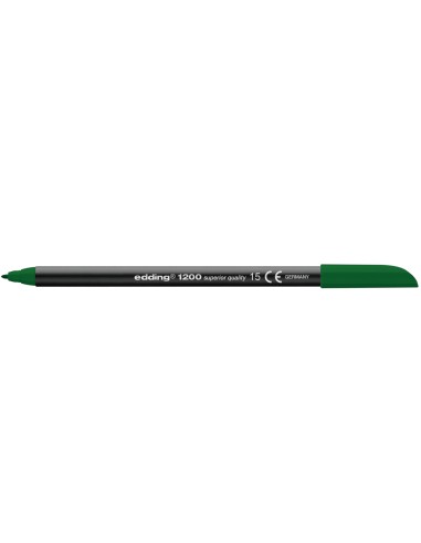 CI | Rotulador edding punta fibra 1200 verde oliva n.15 -punta redonda 0.5 mm