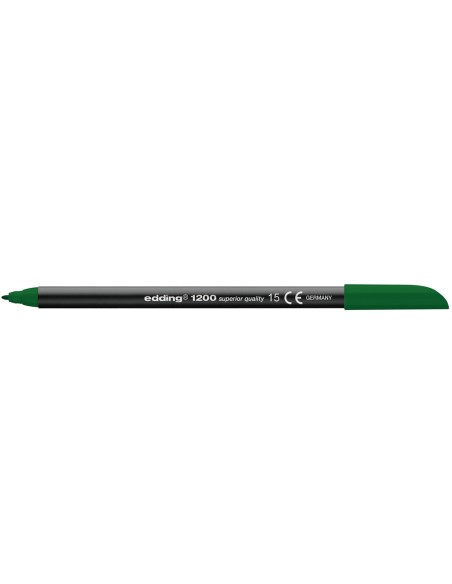 CI | Rotulador edding punta fibra 1200 verde oliva n.15 -punta redonda 0.5 mm