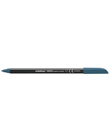 CI | Rotulador edding punta fibra 1200 azul acero n.17 -punta redonda 0.5 mm