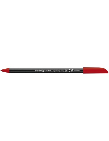 CI | Rotulador edding punta fibra 1200 rojo ingles n.28 -punta redonda 0.5 mm