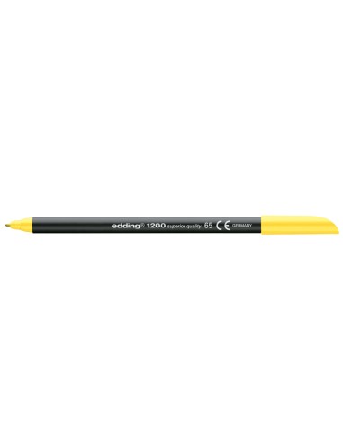 CI | Rotulador edding punta fibra 1200 amarillo neon n.65 punta de fibra 0,5 mm