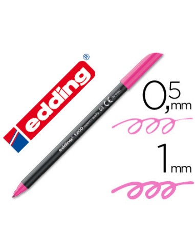 CI | Rotulador edding punta fibra 1200 rosa neon n.69 punta de fibra 0,5 mm