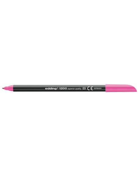 CI | Rotulador edding punta fibra 1200 rosa neon n.69 punta de fibra 0,5 mm