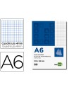 CI | Bloc notas liderpapel cuadro 4mm a6 80 hojas 60g/m2 perforado