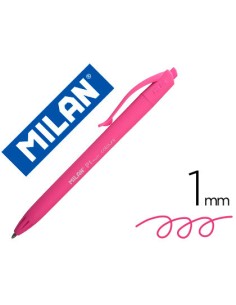 CI | Boligrafo milan p1 retractil 1 mm touch rosa
