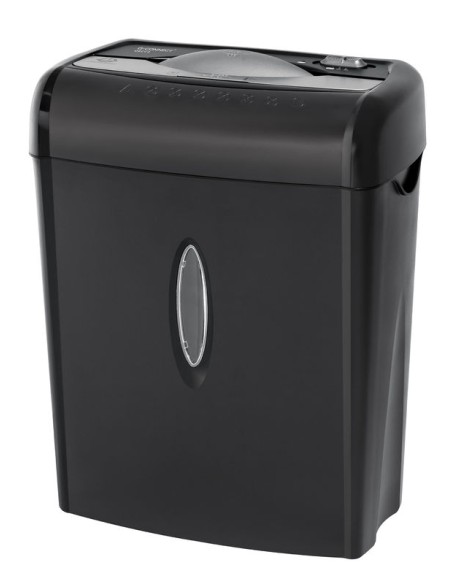 CI | Destructora de documentos q-connect kf17970 capacidad de corte 6 h destruye grapas clips y tarjetas papelera 14l