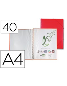 CI | Carpeta liderpapel escaparate con espiral 40 fundas...