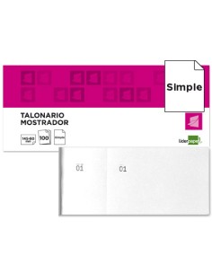 CI | Talonario liderpapel mostrador 60x145 mm tl02 blanco...