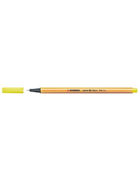 CI | Rotulador stabilo punta de fibra point 88 amarillo neon