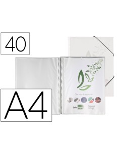 CI | Carpeta liderpapel escaparate con espiral 40 fundas...