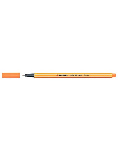 CI | Rotulador stabilo punta de fibra point 88 naranja neon