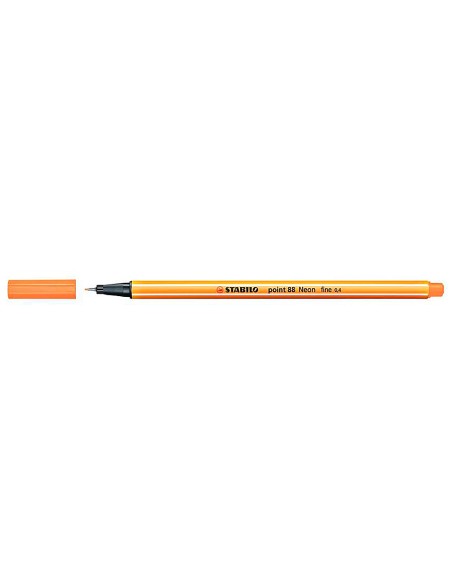 CI | Rotulador stabilo punta de fibra point 88 naranja neon
