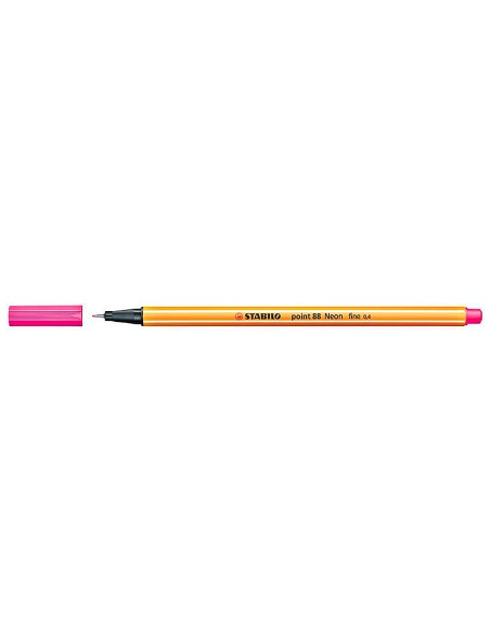 CI | Rotulador stabilo punta de fibra point 88 rosa neon