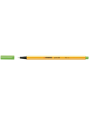 CI | Rotulador stabilo punta de fibra point 88 verde hielo 0,4 mm