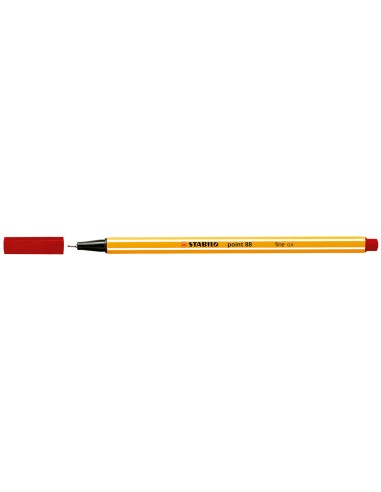 CI | Rotulador stabilo punta de fibra point 88 carmin 0,4 mm