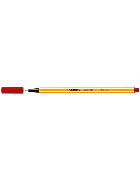 CI | Rotulador stabilo punta de fibra point 88 carmin 0,4 mm