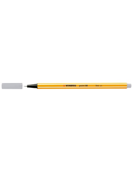 CI | Rotulador stabilo punta de fibra point 88 gris 0,4 mm