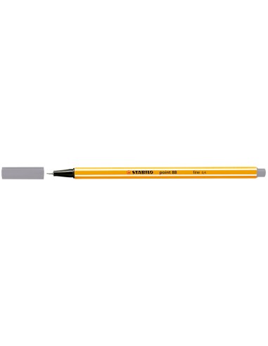 CI | Rotulador stabilo punta de fibra point 88 gris oscuro 0,4 mm