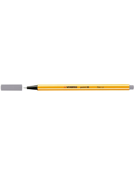 CI | Rotulador stabilo punta de fibra point 88 gris oscuro 0,4 mm