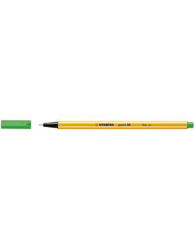 CI | Rotulador stabilo punta de fibra point 88 verde pino 0,4 mm