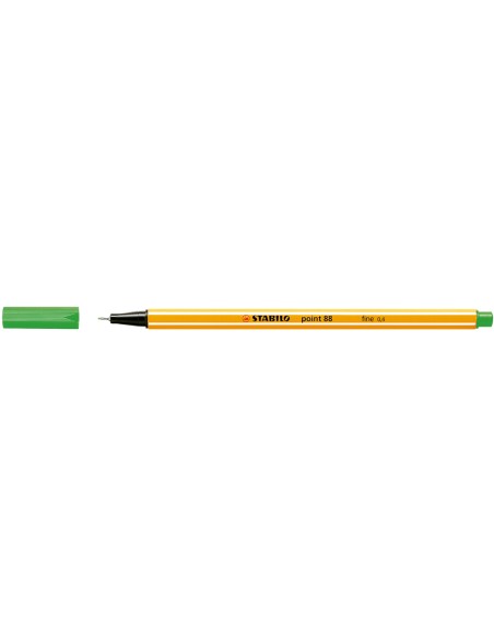 CI | Rotulador stabilo punta de fibra point 88 verde pino 0,4 mm
